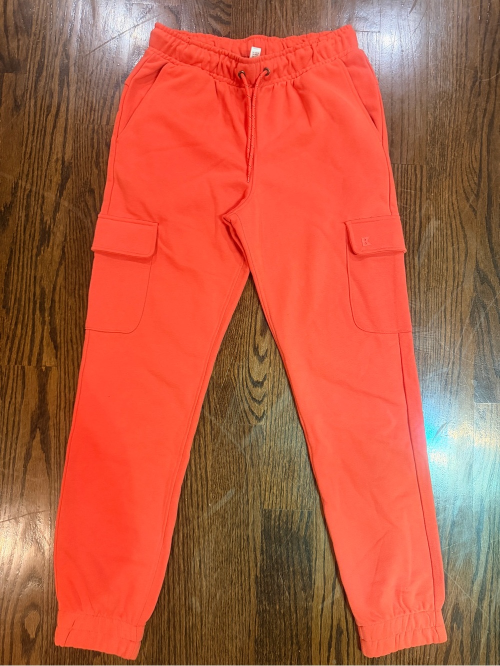 Boys Cargo Jogger Pants - Vibrant Orange